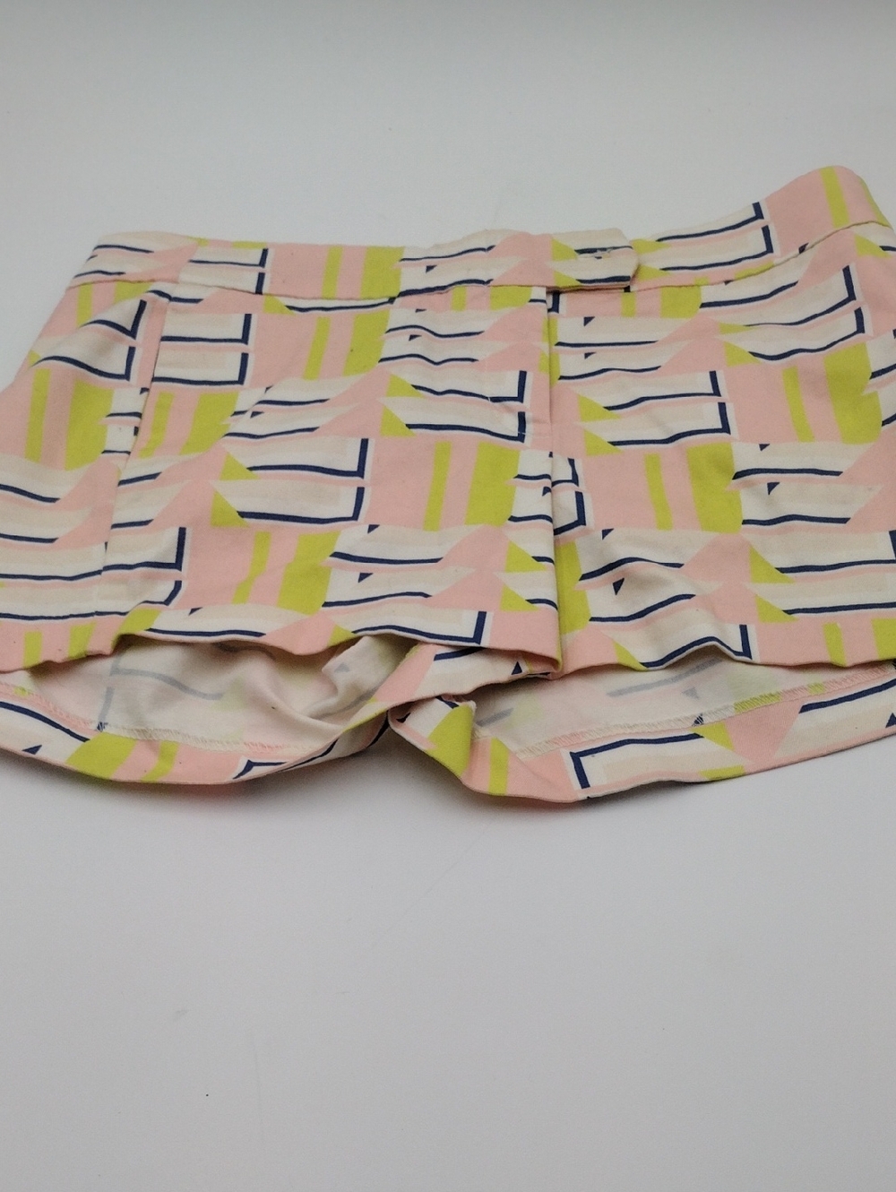 Geometric Print Pink & Lime Shorts J. Crew Factoryk Size 6